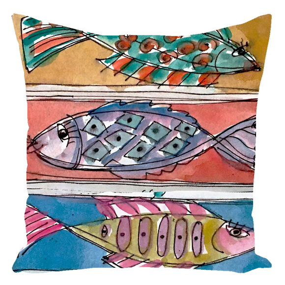 Wild Fish II - Throw Pillows